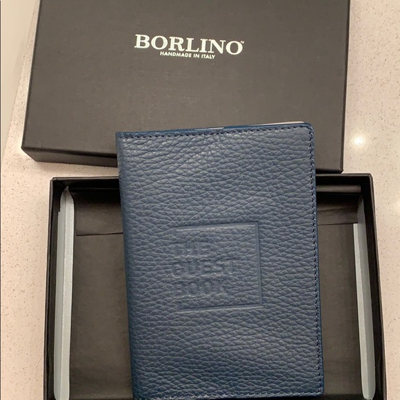 NWOT- Real Leather Borlino passport case - Picture 2 of 5